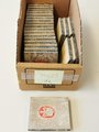 Schachtel Zigaretten "Overstolz" ungeöffnet , Steuerbanderole mit Hakenkreuz, aus der originalen Umverpackung, nicht in gutem Zustand