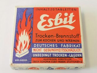 20 Tabletten Esbit Trocken Brennstoff in der originalen Umverpackung