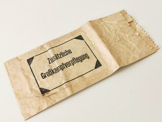 Papierbeutel "Zusätzliche Großkampfverpflegung"