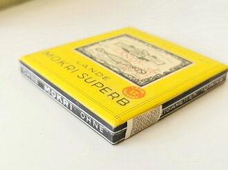 Schachtel Zigaretten "Mokri Superb" ungeöffnet , Steuerbanderole mit Hakenkreuz, aus der originalen Umverpackung