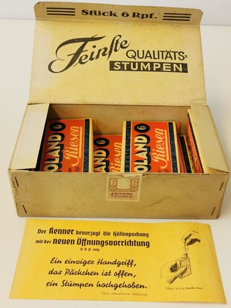 1 x Schachtel Stumpen "Roland Riesen" ungeöffnet aus der originalen Umverpackung.