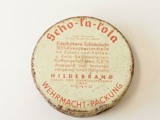 Scho-ka-kola Dose Wehrmacht Packung datiert 1941,ungeöffnet mit dem originalen Inhalt