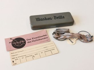 Maskenbrille Wehrmacht, Kompletter Satz in Dose, nicht...