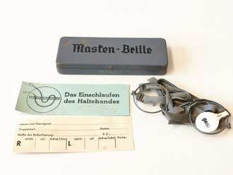 Maskenbrille Wehrmacht, Kompletter Satz in Dose, nicht...