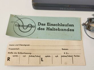 Maskenbrille Wehrmacht, Kompletter Satz in Dose, nicht...