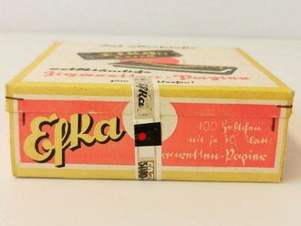 Paket EFKA Zigarettenpapier, Steuerbanderole mit Hakenkreuz geschwärzt, ungeöffnet