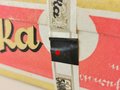 Paket EFKA Zigarettenpapier, Steuerbanderole mit Hakenkreuz geschwärzt, ungeöffnet