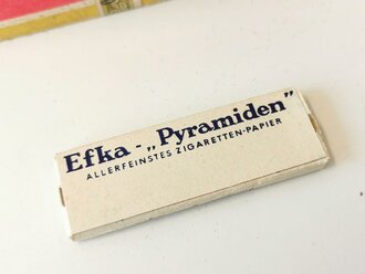Paket EFKA Zigarettenpapier, Steuerbanderole mit Hakenkreuz geschwärzt