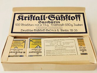 100 Briefchen "Kristall Süßstoff...