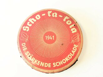 Scho-ka-kola Dose Wehrmacht Packung datiert 1941, leer