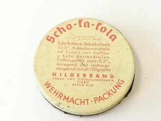 Scho-ka-kola Dose Wehrmacht Packung datiert 1941, leer