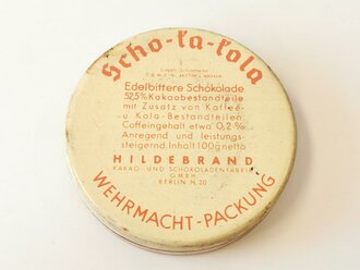 Scho-ka-kola Dose Wehrmacht Packung datiert 1941, leer