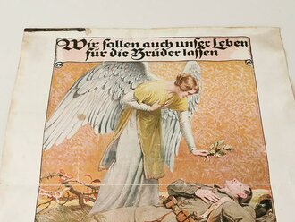 Gedenkblatt für die Familie eines im April 1917 bei...