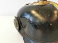 Preußen, Pickelhaube für Offiziere der Infanterie, so aus Speicherfund stammend