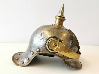 Preußen, Helm für Mannschaften im Leib Kürassier Regiment großer Kurfürst Nr. 1.  Aus alt- und neuteilen zusammengebaut