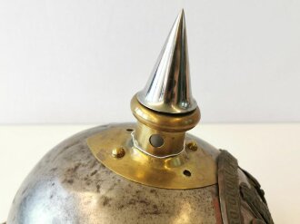 Preußen, Helm für Mannschaften im Leib Kürassier Regiment großer Kurfürst Nr. 1.  Aus alt- und neuteilen zusammengebaut