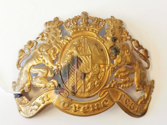 Bayern, Emblem für eine Pickelhaube kleines Modell, Breite 12,5cm