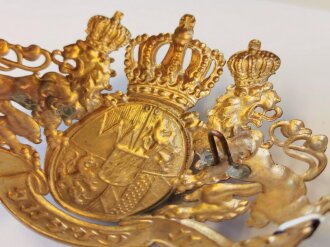 Bayern, Emblem für eine Pickelhaube kleines Modell, Breite 12,5cm