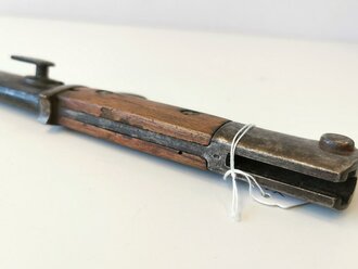 1.Weltkrieg, kurzes Seitengewehr M 1898 mit Sägerücken, preussisches Kammerstück von 1914