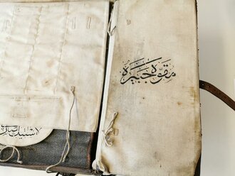 1. Weltkrieg, Sanitätstornister mit arabischer Beschriftung aus der Lieferung an das osmanische Reich ( Türkei ) 1914. Seltenes Stück