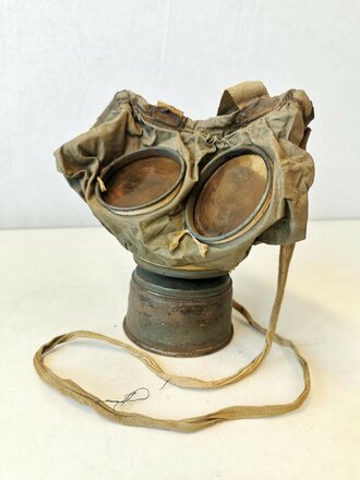 1.Weltkrieg, Gasmaske in der frühen Ausführung,...