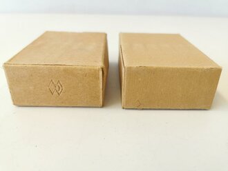 2 Stück Leere Patronenschachteln für je 15 Schuss Munition zum K98. OHNE Inhalt - ONLY EMPTY BOXES