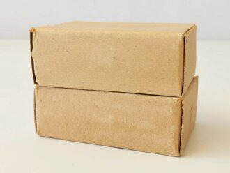 2 Stück Leere Patronenschachteln für je 15 Schuss Munition zum K98. OHNE Inhalt - ONLY EMPTY BOXES