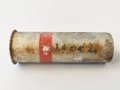 Abgeschossene Aluminiumhülse für die Signalpatrone "Einzelstern Rot" der Wehrmacht