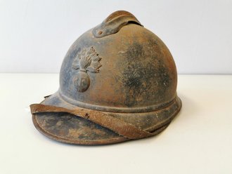 Frankreich 1.Weltkrieg, Stahlhelm Adrian für Infanterie, ungereinigter Fundzustand