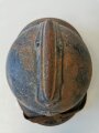 Frankreich 1.Weltkrieg, Stahlhelm Adrian für Infanterie, ungereinigter Fundzustand