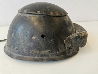 British 1942 dated Tanker First Pattern Crash Helmet RTR / RAC