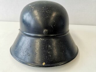 Stahlhelm Luftschutz, Originallack, das Emblem entfernt