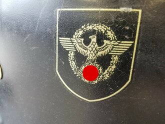 Feuerwehr Stahlhelm III.Reich. Originallack, guter Zustand, zusammengehörig