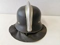 Feuerwehr Stahlhelm III.Reich. Originallack, guter Zustand, zusammengehörig