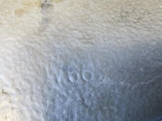 1.Weltkrieg Stahlhelm Modell 1918, original lackiert, Innenfutter und Kinnriemen original zugehörig.