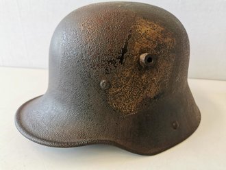 1.Weltkrieg Stahlhelm Modell 1916, original lackiert,...