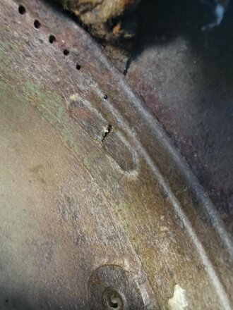 1.Weltkrieg Stahlhelm Modell 1916,  original lackiert, eingefettet