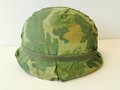 U.S. 1970´s steel helmet with Mitchell cover ( dated 74 ) , used