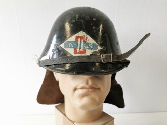 Stahlhelm Niederlande M38 Nederlandse Spoorwegen ( Bahn ), original lackiert