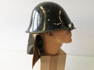 Stahlhelm Niederlande M38 Nederlandse Spoorwegen ( Bahn ), original lackiert