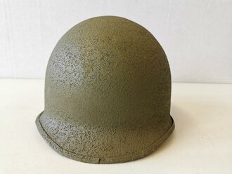 U.S. WWII steel helmet shell, overpainted