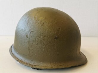 U.S. WWII steel helmet shell, overpainted