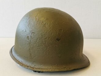 U.S. WWII steel helmet shell, overpainted