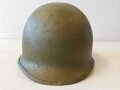 U.S. WWII steel helmet shell, overpainted