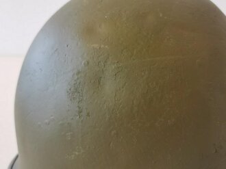 U.S. WWII steel helmet shell, overpainted