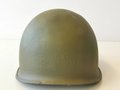 U.S. WWII steel helmet shell, overpainted