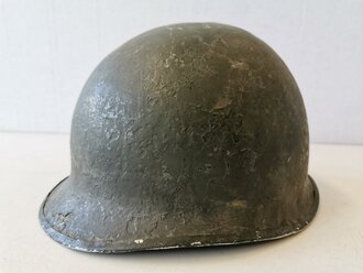 U.S. WWII steel helmet shell, overpainted