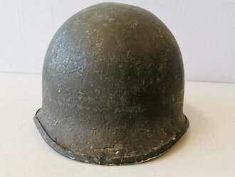 U.S. WWII steel helmet shell, overpainted