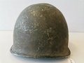 U.S. WWII steel helmet shell, overpainted