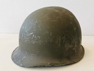 U.S. WWII steel helmet shell, overpainted